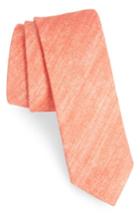 Men's The Tie Bar Freehand Solid Linen Tie, Size - Coral