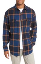Men's Gant R1 Check Twill Shirt Jacket - Blue