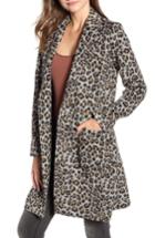 Women's Cupcakes And Cashmere Leopard Belted Trench Coat - Brown