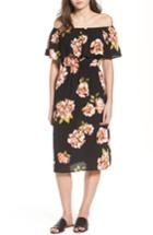 Women's Mimi Chica Off The Shoulder Midi Dress - Black
