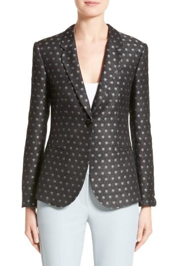 Women's Armani Collezioni Polka Dot Jacquard Jacket