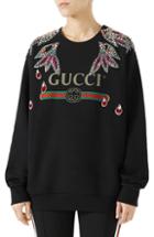 Women's Gucci Embellished Logo Sweatshirt