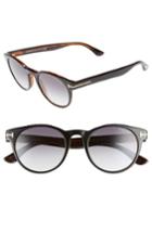 Women's Tom Ford Palmer 51mm Gradient Lens Sunglasses - Black/ Gradient Smoke