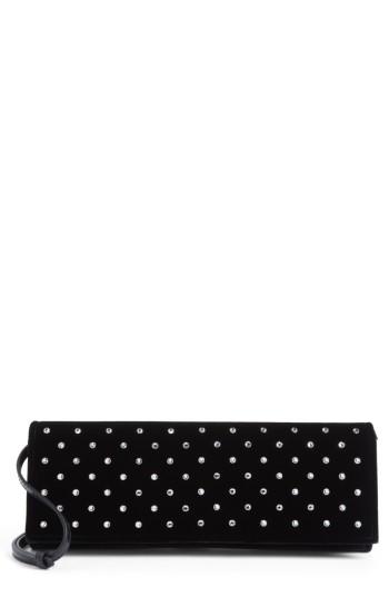 Saint Laurent Fetiche Crystal Embellished Clutch - Black