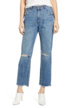 Women's Dl1961 Jerry Ripped High Waist Straight Leg Jeans - Blue