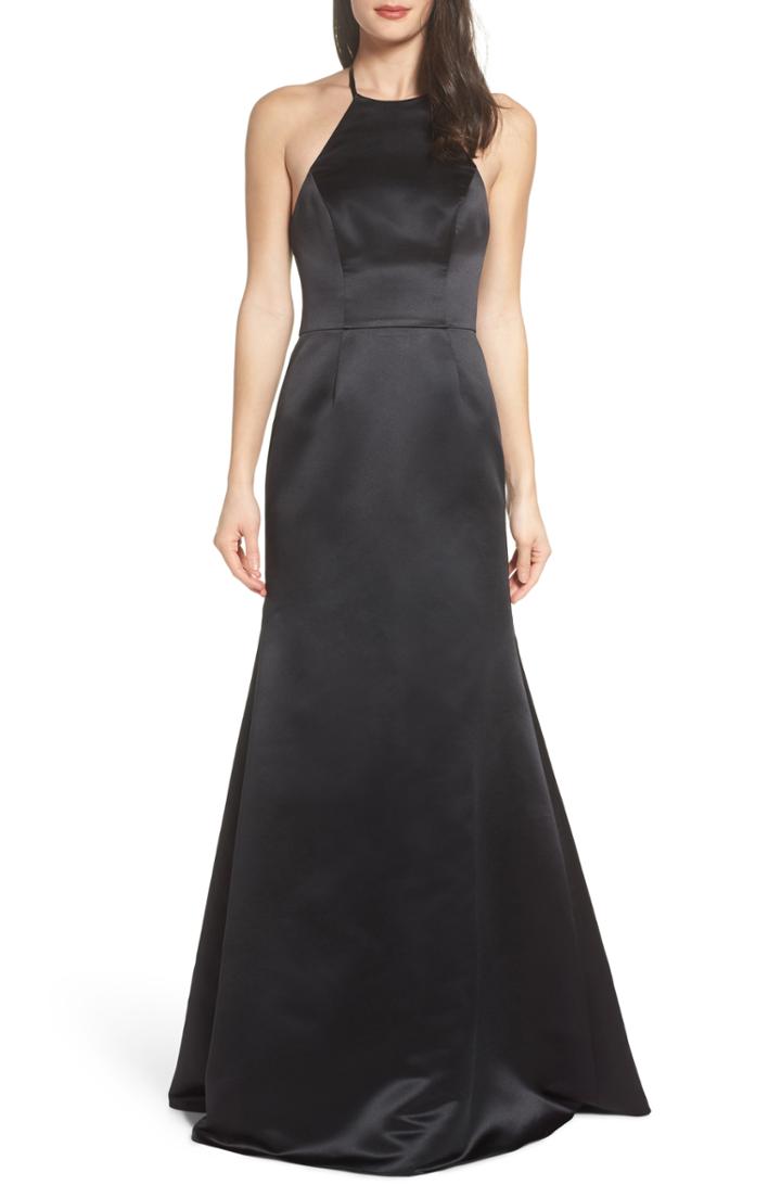 Women's Hayley Paige Occasions Satin A-line Gown