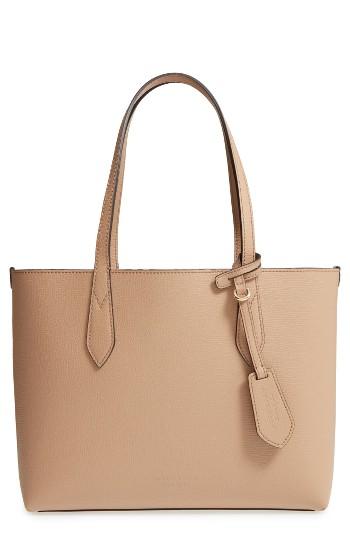 Burberry Small Lavenby Reversible Leather Tote -