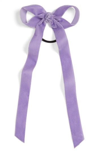 Cara Velvet Bow Hair Band, Size - Purple