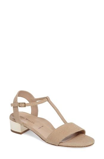 Women's Ron White Esme T-strap Sandal .5 Eu - Metallic