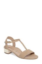 Women's Ron White Esme T-strap Sandal .5 Eu - Metallic