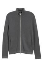 Men's Theory Udeval Breach Fit Zip Sweater, Size Medium - Grey
