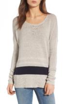Women's James Perse Stripe Oversize Silk Blend Sweater