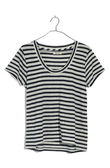 Women's Madewell Stripe City Tee, Size - White