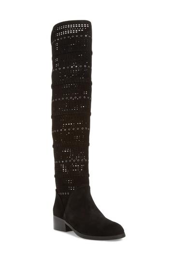 Women's Donald J Pliner Devya Over The Knee Boot .5 M - Black
