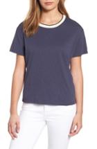 Women's Velvet By Graham & Spencer Ringer Tee - Blue