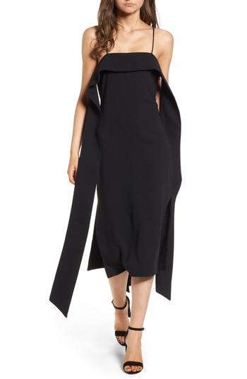 Women's Elliatt Iris Off The Shoulder Slipdress - Black