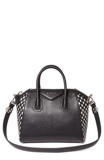 Givenchy 'small Antigona' Woven Leather Satchel