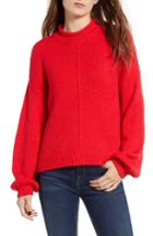 Women's Bp. Balloon Sleeve Sweater, Size - Red