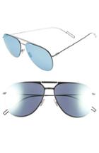 Men's Dior Homme 59mm Aviator Sunglasses - Ruthenium/ Grey