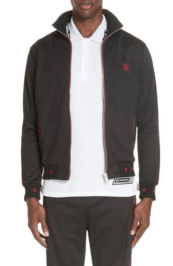 Men's Givenchy Track Jacket, Size - Black