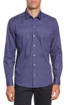 Men's Zachary Prell Singh Fit Sport Shirt, Size Small - Blue