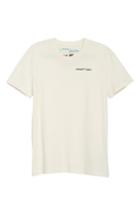 Women's Off-white Quotes Casual Tee, Size - White