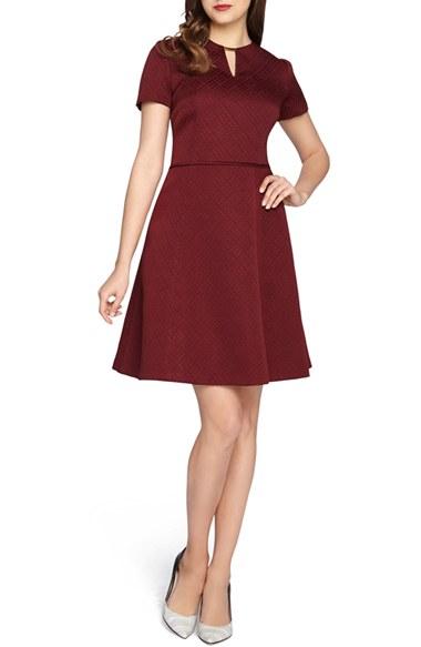 Women's Tahari Jacquard Fit & Flare Dress