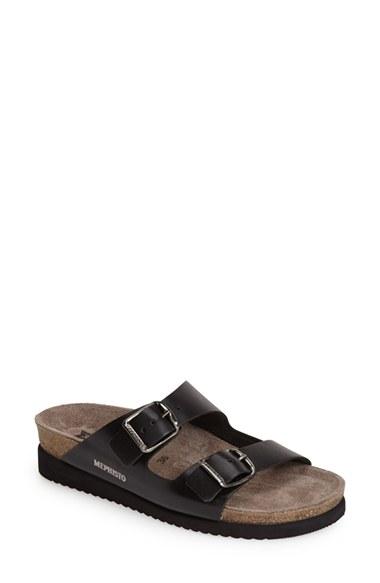 Women's Mephisto 'harmony' Slide Sandal M - Black