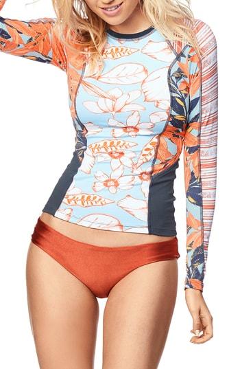 Women's Maaji High Five Rash Guard - Blue
