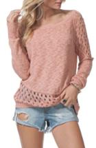 Women's Rip Curl Moonshine Cotton Pullover - Pink