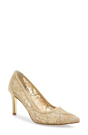 Women's Adrianna Papell Hazyl Pointy Toe Pump .5 M - Metallic