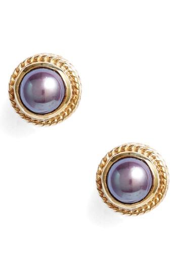 Women's Anna Beck Genuine Blue Pearl Stud Earrings