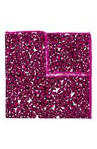 Men's Hook + Albert Bright Floral Silk Pocket Square, Size - Pink