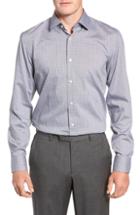 Men's Boss Jenno Trim Fit Check Dress Shirt .5 - Black