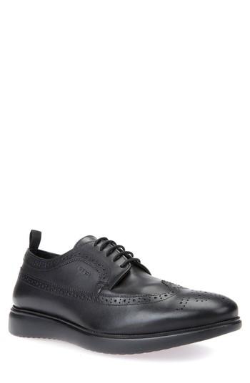 Men's Geox Winfred 3 Wingtip Us / 39eu - Black