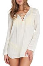 Women's Billabong Same Side Hooded Cover-up Tunic - White
