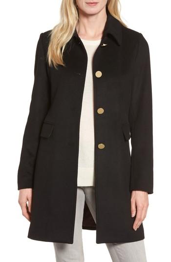Women's Tahari Sophia Wool A-line Coat