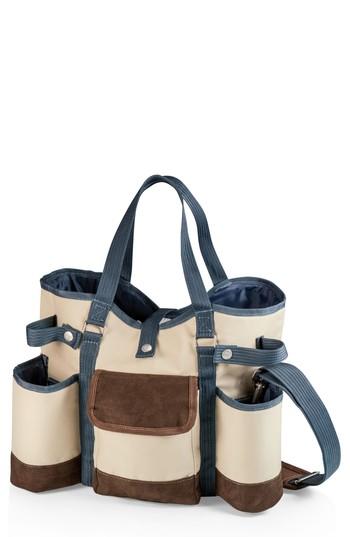 Men's Picnic Time Wine Country Wine & Cheese Tote - Brown
