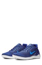 Men's Nike Free Rn 2018 Running Shoe .5 M - Blue