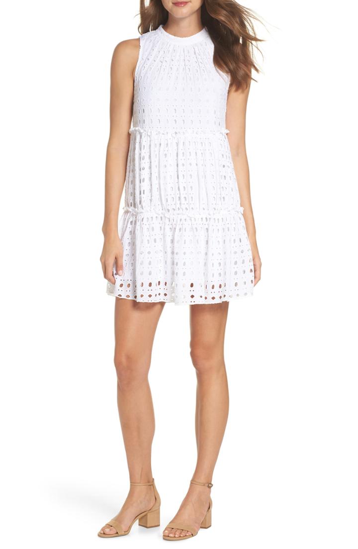 Women's Lilly Pulitzer Indira Eyelet Minidress - White