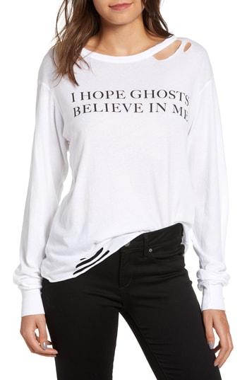 Women's Wildfox Ghosts Stellar Tee - White