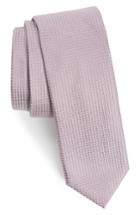 Men's Boss Solid Silk Skinny Tie, Size - Pink