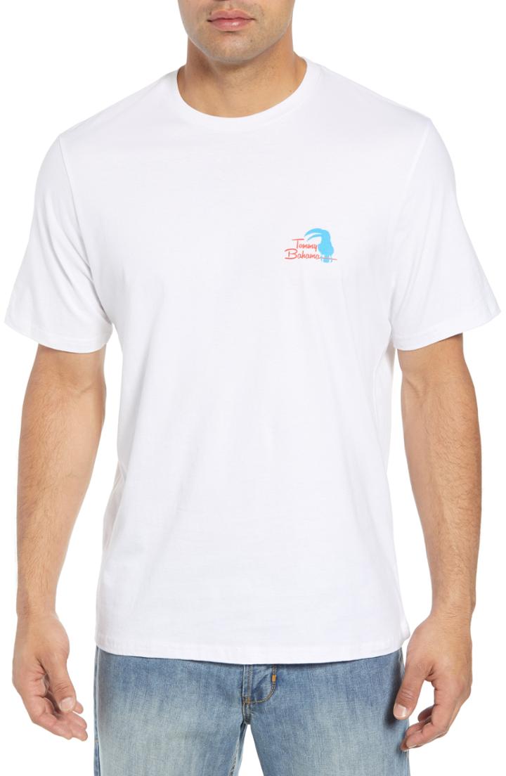 Men's Tommy Bahama Let The Birds Do The Tweeting T-shirt, Size - White