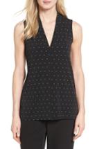 Women's Vince Camuto Pin Dot V-neck Top