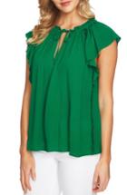 Women's Cece Flutter Sleeve Blouse, Size - Green