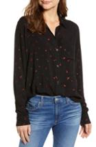 Women's Rails Rocsi Print Blouse, Size - Black