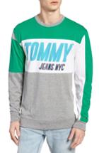 Men's Tommy Jeans Big Text Long Sleeve T-shirt - Green