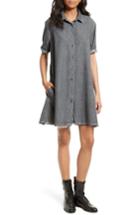 Women's The Great. The Bias Shirtdress - Grey
