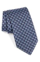 Men's Salvatore Ferragamo Bicycles Silk Tie, Size - Blue