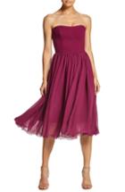 Women's Dress The Population Willow Strapless Crepe Chiffon Cocktail Dress, Size - Pink